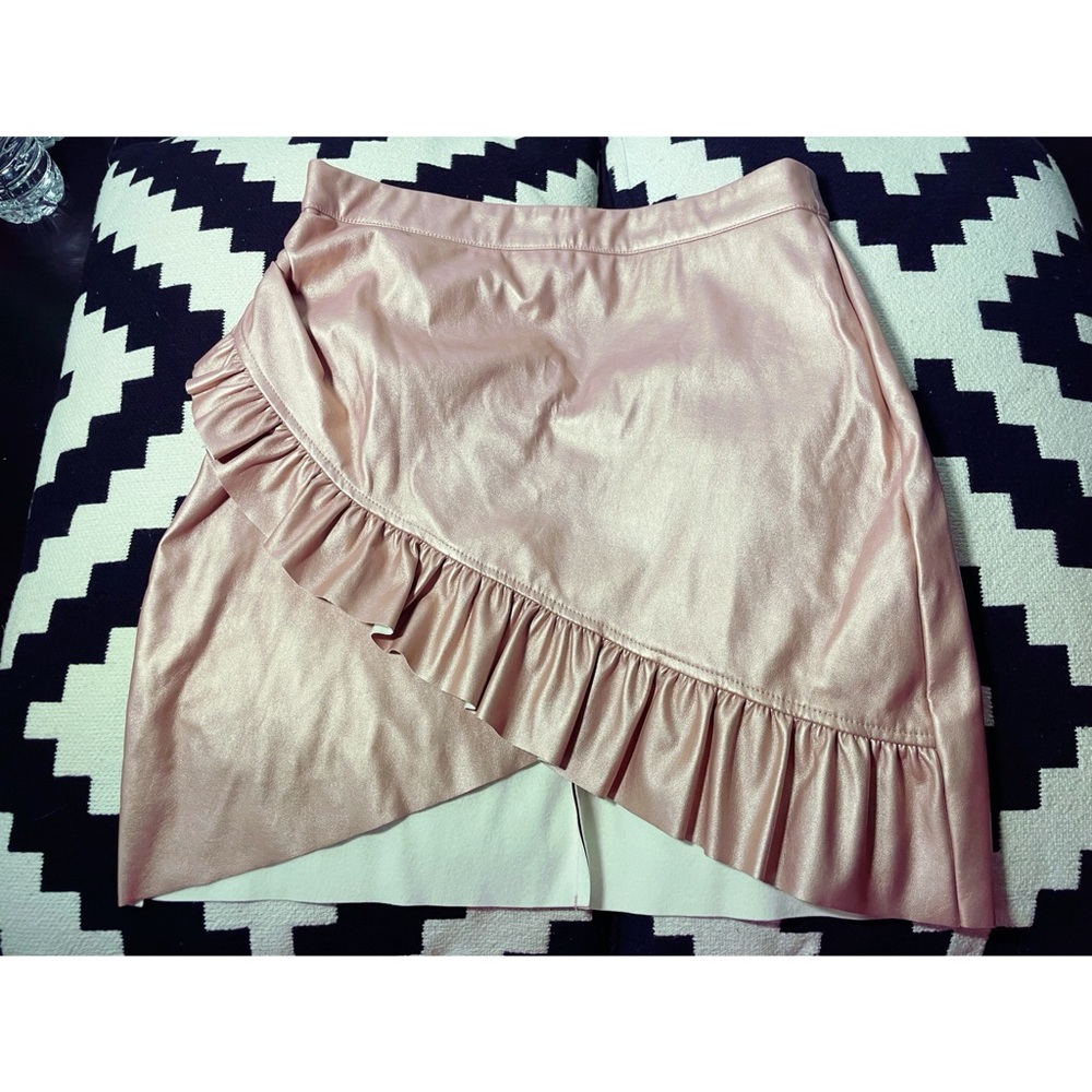 Pink ruffle skirt